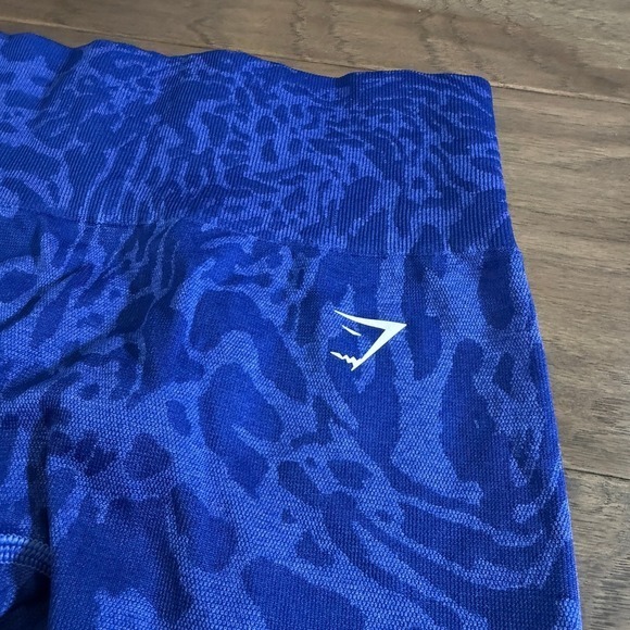 Gymshark Vital Seamless 2.0 Leggings Royal Blue Animal Print Athleisure Size XS - Picture 3 of 9